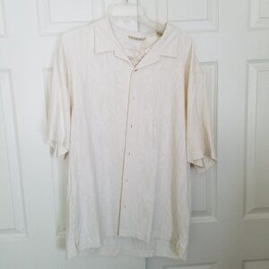 Tommy Bahama Mens Size XL Silk SS shirt EUC